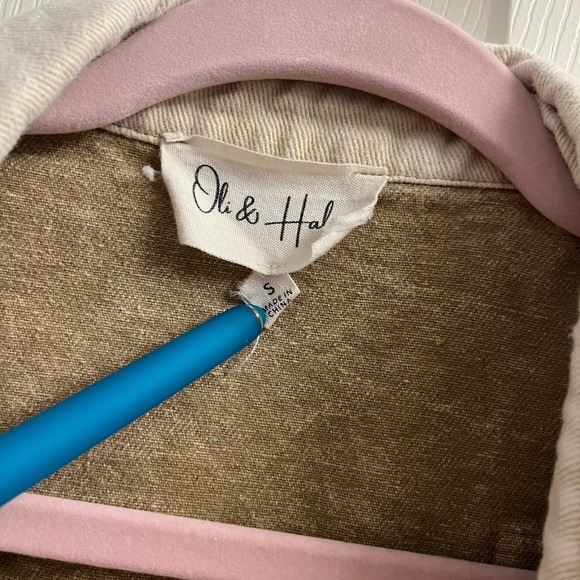 Oli & Hali Honey Beige Western Patch Jacket Oversized Small EUC - Picture 2 of 10